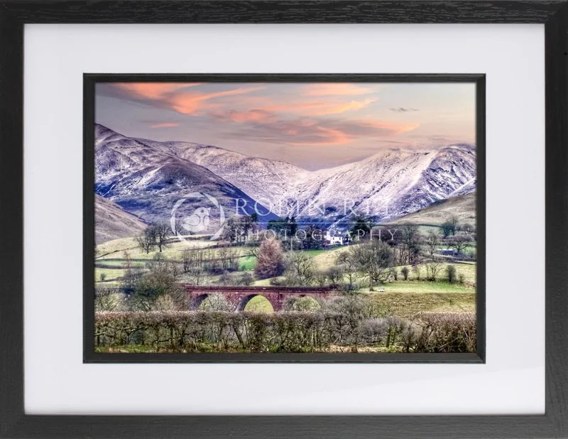 the-howgills-a4-black-mounted-inlay-frame The Howgills black wood effect framed print