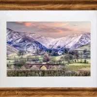the-howgills-a4-wood-effect-mounted-frame The Howgills wood effect framed print