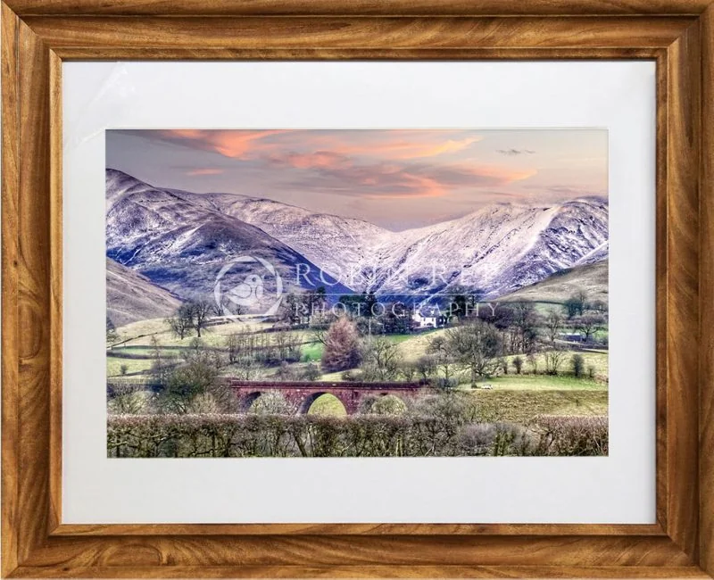 the-howgills-a4-wood-effect-mounted-frame The Howgills wood effect framed print